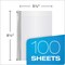 TOPS 8.5 in. x 5.5 in. Sheets 1-Subject Narrow Rule Color Notebooks - Graphite Cover